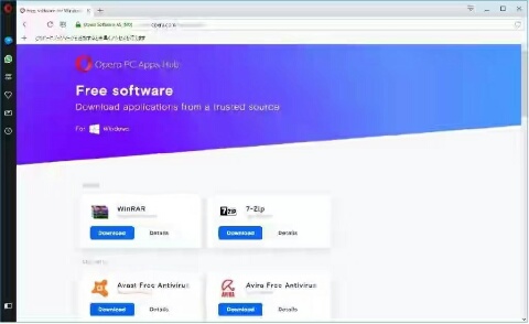 Download Free PC Softwares From Opera PC Apps Hub