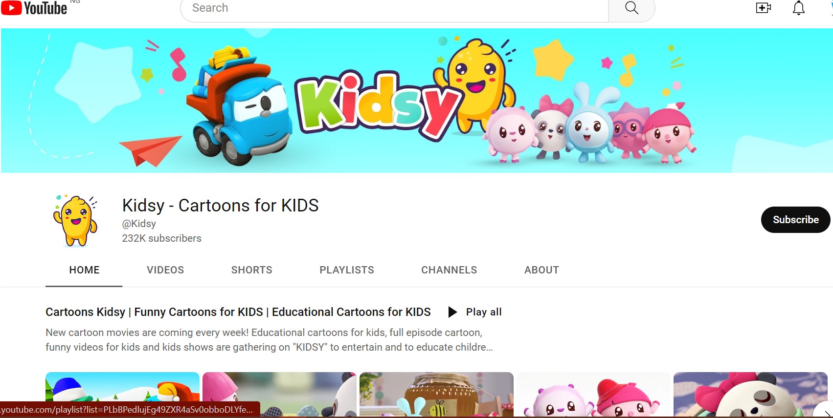 Kidsy Cartoons For Kids Page 