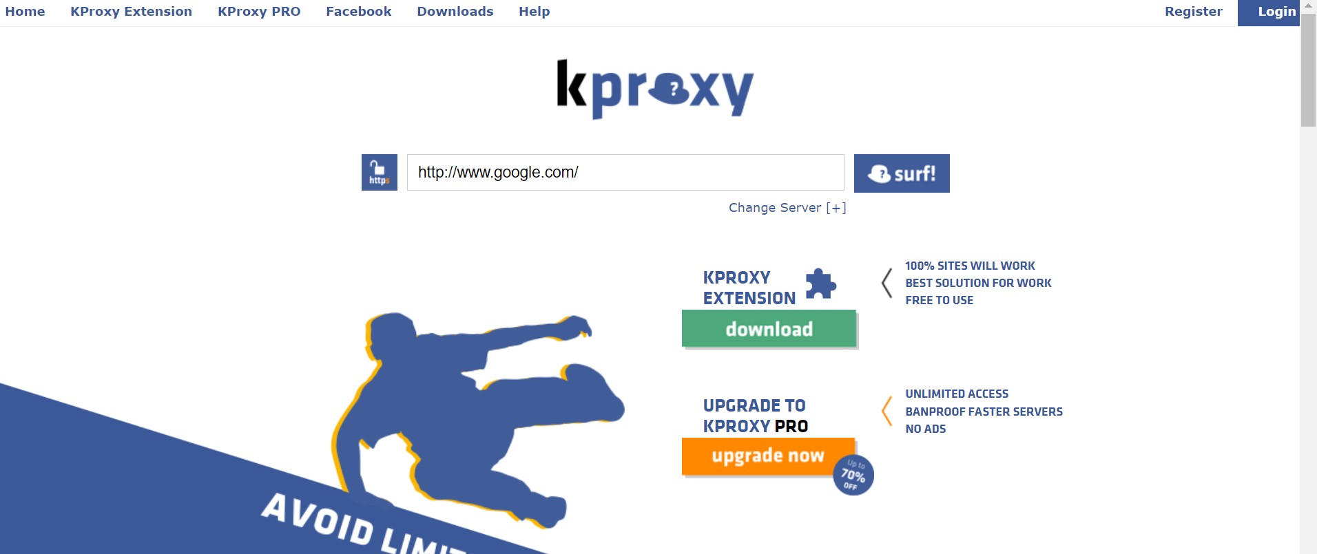 Kproxy website