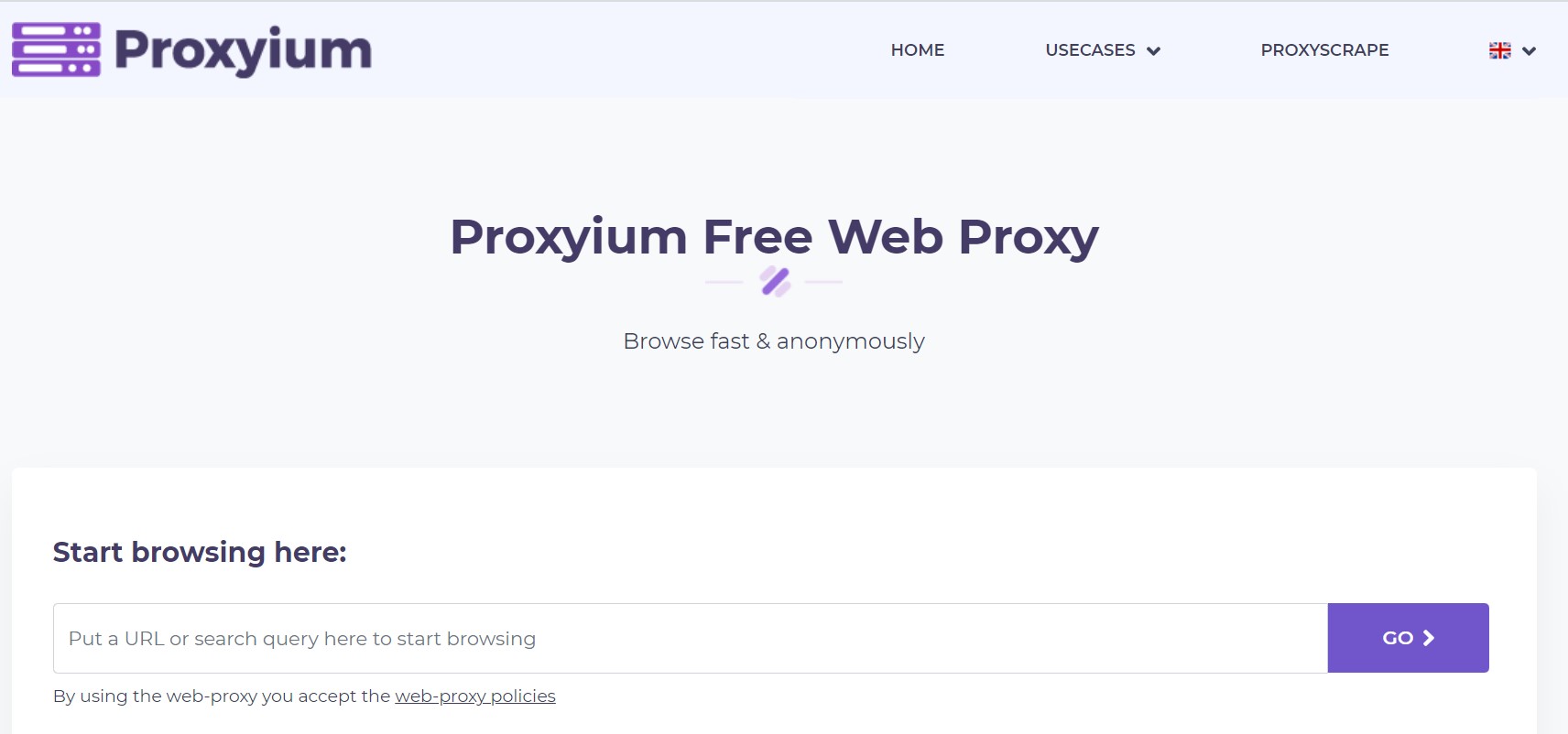 Proxyium Web Proxy Site