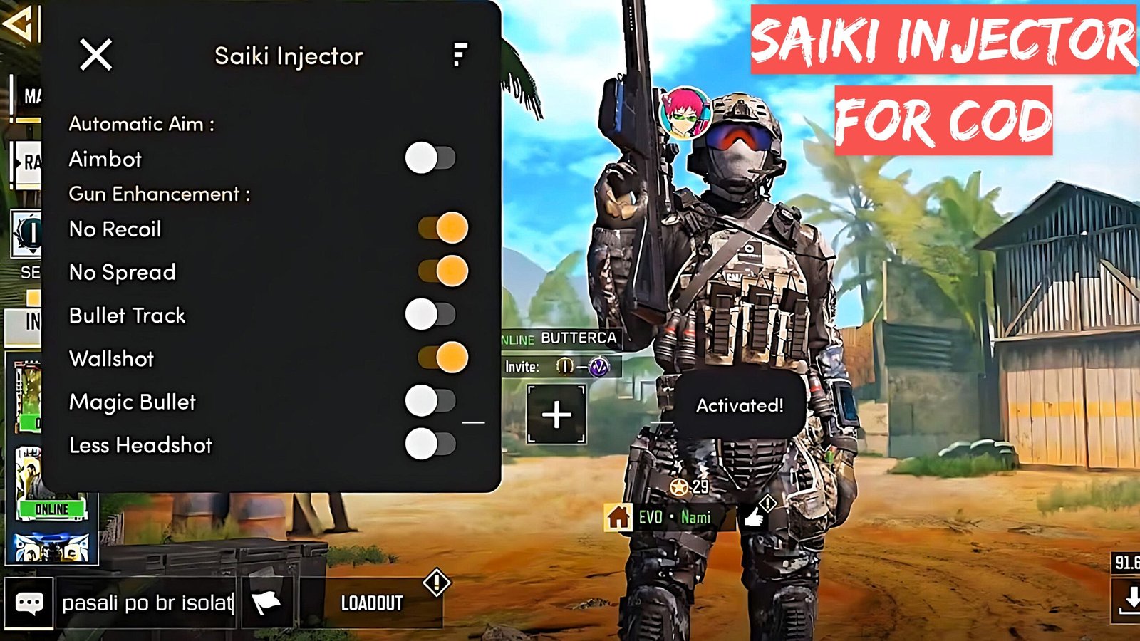 Free Call of Duty Mobile Aimbot Tool ESP MOD Game APK Download For Android