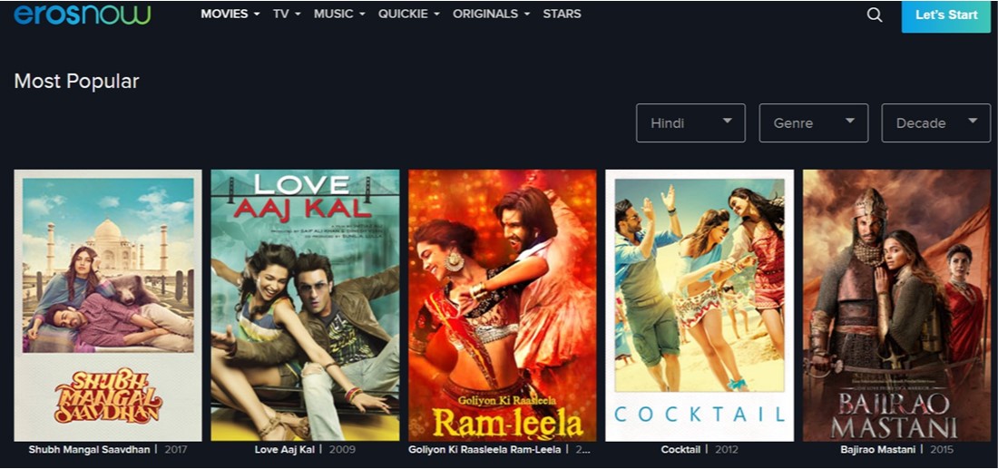 Hindi movies online discount sites for free