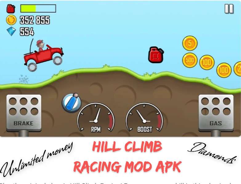 Hill Climb Racing Mod Apk 1.60.0 Unlimited Money Diamond And Fuel Latest  Version
